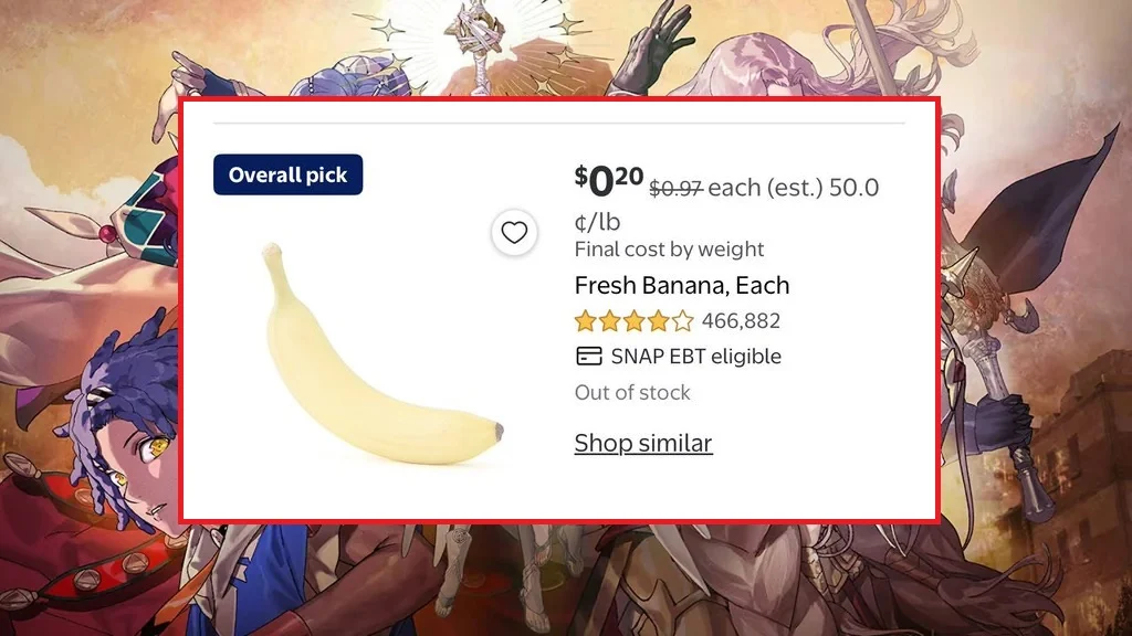 Fire Emblem: Ödets väv – Fans orsakar online bananbrist hos Walmart